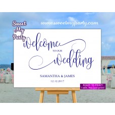 Navy Welcome Sign,Navy blue Wedding Welcome sign,(67w) Navy Welcome Sign,Navy blue Wedding Welcome sign,(67w)